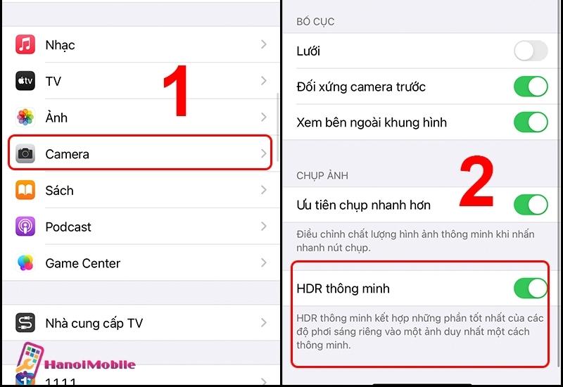 Hướng dẫn cách bật, tắt chế độ chụp ảnh HDR Trên các thiết bị iOS